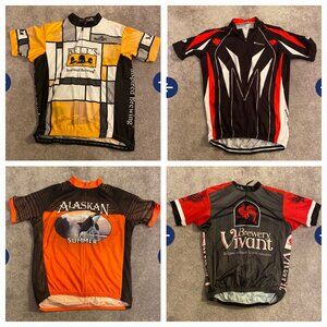 Lot of 4 Borah Cycling Shirt  Jersey Short Sleeve XL